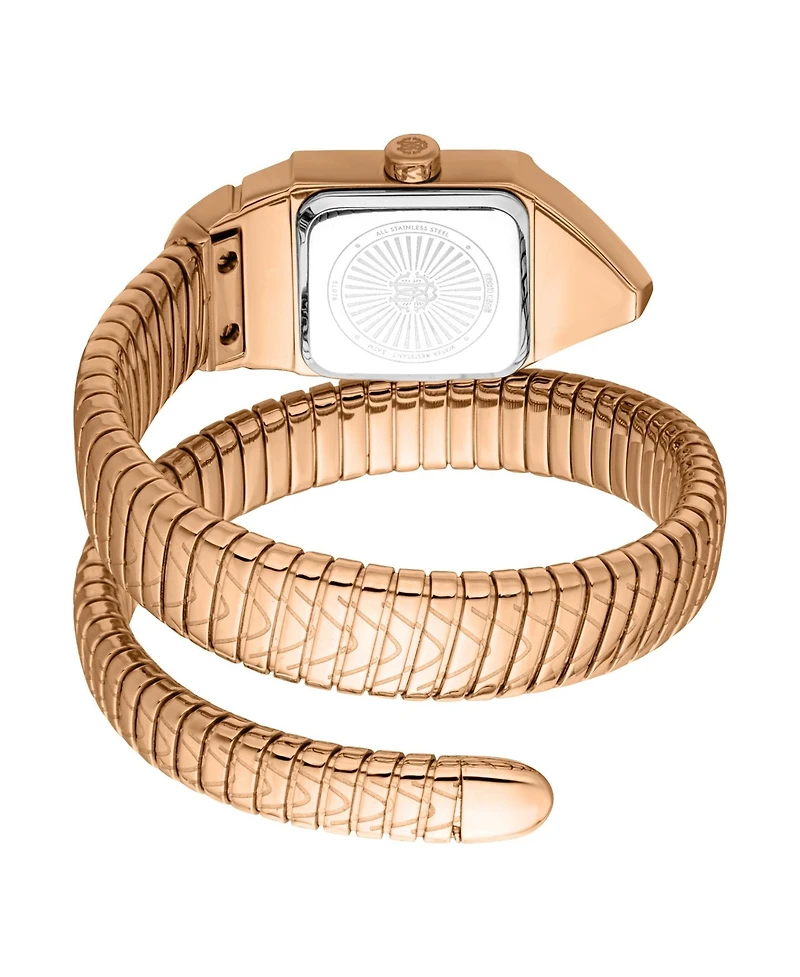 Roberto Cavalli Women's Snake Core Quartz Ip Stainless Steel Bracelet Watch