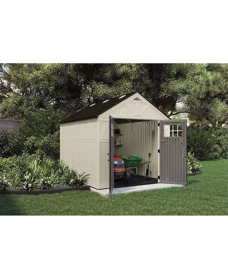 Suncast Tremont Heavy Duty Resin Storage Shed with Windows