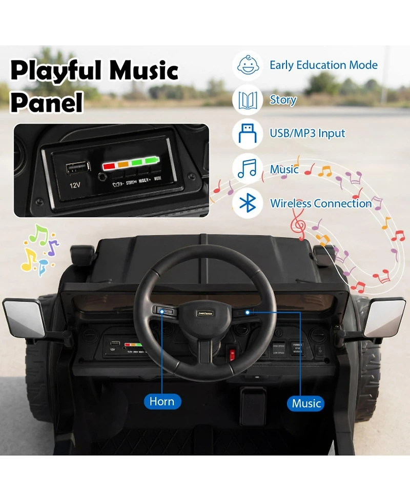 Sugift 12V Electric Ride-On Truck with Remote Control and Dump Bed, Ages 3+