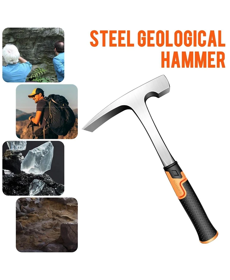 Xdovet Mason Brick Hammer Forged Steel Shock Reduction Handle