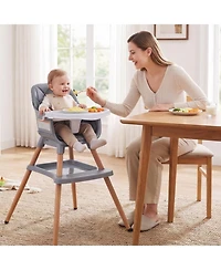 Sugift 9-in-1 Convertible High Chair for Babies and Toddlers with Seat Cushion