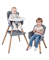 Sugift 9-in-1 Convertible High Chair for Babies and Toddlers with Seat Cushion