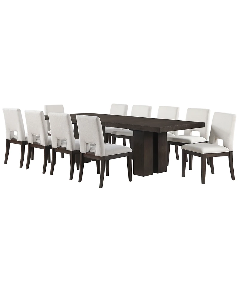 Summit 11-Piece Dining Set (Table & 10 Side Chairs), Macy's Exclusive