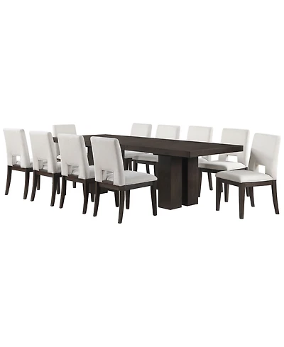 Summit 11-Piece Dining Set (Table & 10 Side Chairs), Macy's Exclusive