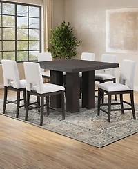 Summit 7-Piece Dining Set (Counter Table & 6 Counter Chairs), Macy's Exclusive
