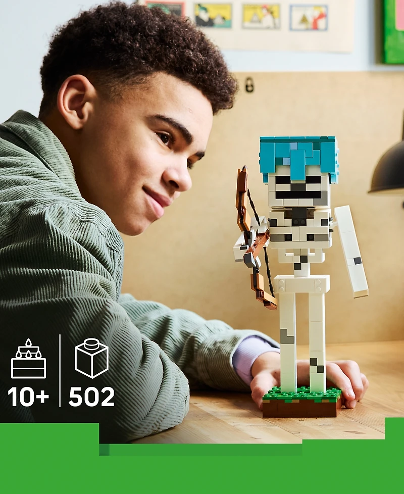 Lego Minecraft The Skeleton 21594 502-Piece Building Set, Ages 10+