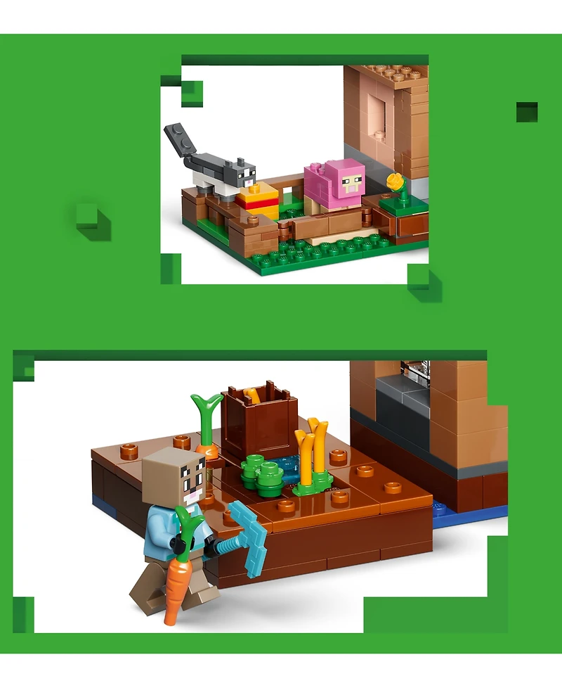 Lego Minecraft Evoker Village Attack 21596 607-Piece Building Set, Ages 9+