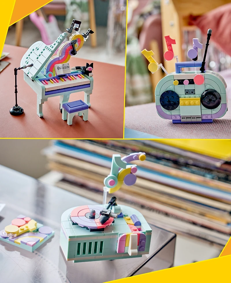 Lego Lego Creator Music Decor Piano with Cat 31392 485-Piece Building Set, Ages 9+