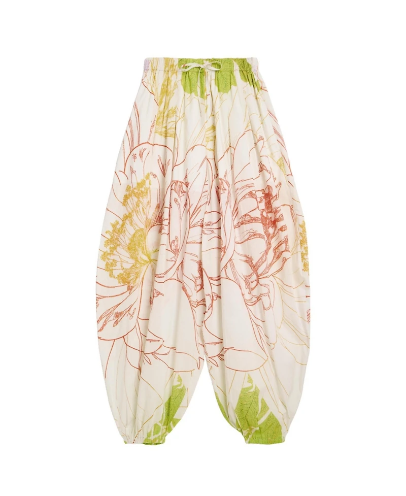 Desigual Women's Floral-Print Pull-On Balloon Pants