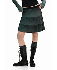 Desigual Women's Short pleated skirt