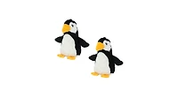 Mighty Jr Arctic Penguin 2 Pack, Durable Plush Squeaky Dog Toy