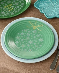Fiesta Meadow Snowflakes Luncheon 9" Ornament Plate, Exclusively at Macy's