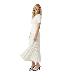 Modenaire Women's Embellished Knit Midi Dress