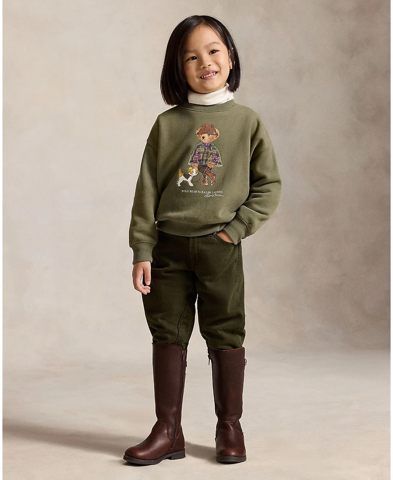 Polo Ralph Lauren Girls' 2T-6X Bear Long-Sleeve Sweatshirt