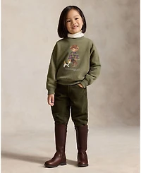 Polo Ralph Lauren Girls' 2T-6X Bear Long-Sleeve Sweatshirt