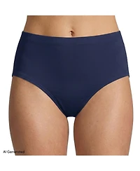 Lands' End Women's Brief True Solutions Light Weight Microfiber Basics 3 Pack Panties