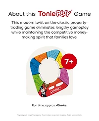 Tonies Tonieplay Monopoly Real Estate Rush Problem-Solving Board Game, Ages 7+