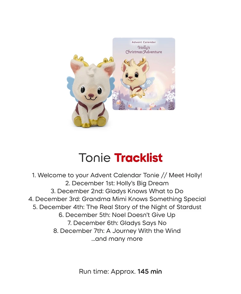 Tonies Holly's Christmas Adventure Advent Calendar Tonie 24-Part Story, Ages 3+