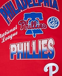 Pro Standard Men's Red Philadelphia Phillies Turn It Up Dropped Shoulder T-Shirt