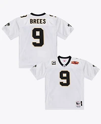 Mitchell Ness Men's Drew Brees White New Orleans Saints Super Bowl Xliv Authentic Jersey