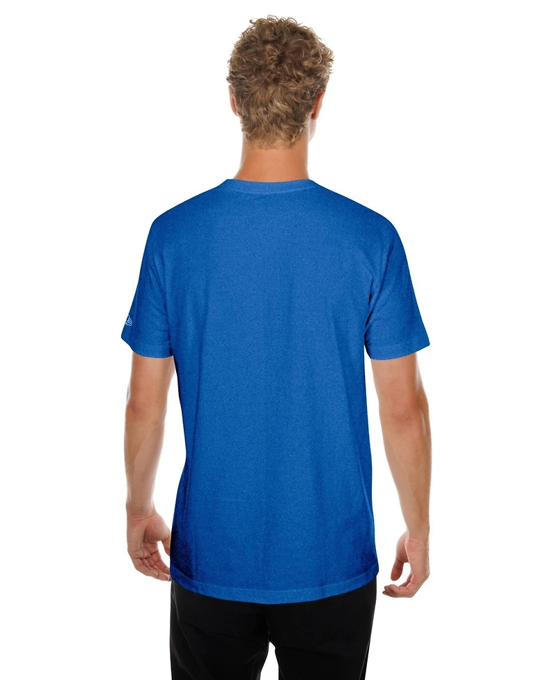 New Era Men's Royal Kansas City Royals Oversized Throwback Distressed T-Shirt