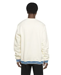 New Era Men's White Chicago Cubs Throwback Sweatshirt