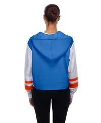 New Era Women's York Mets Boxy Cropped Lace-up Hoodie