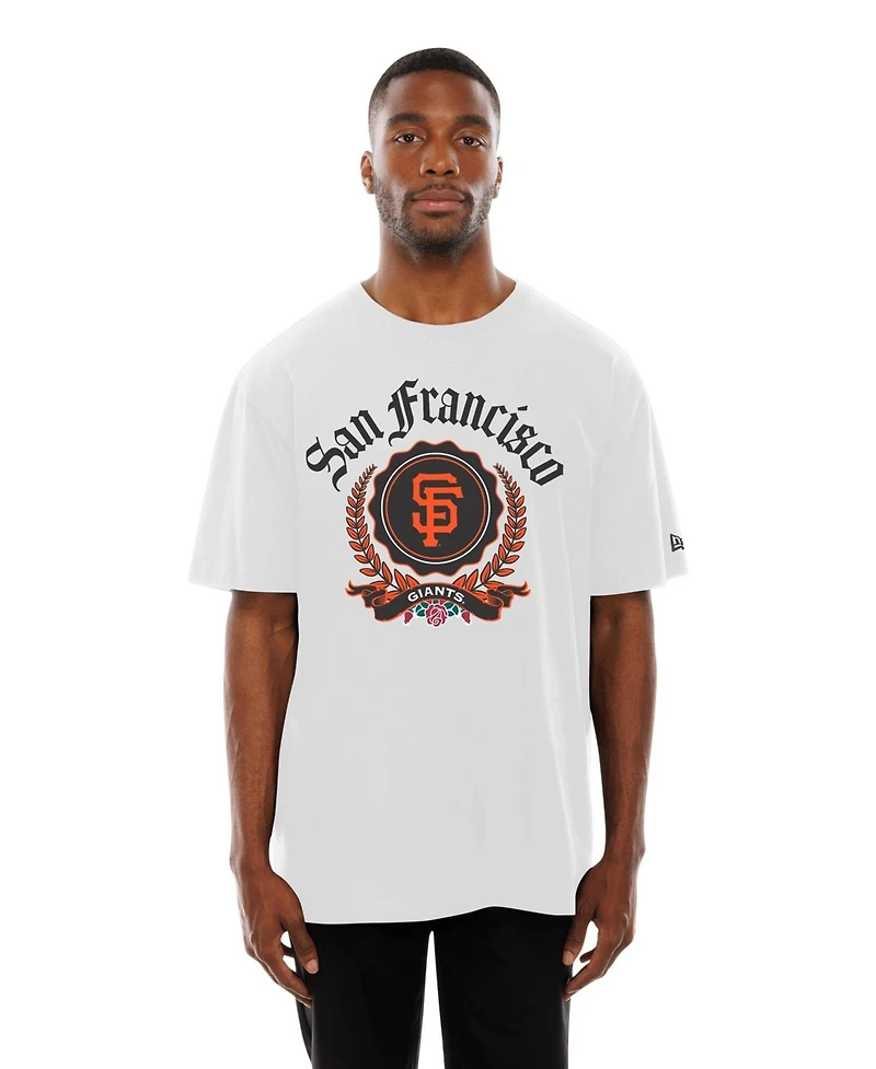 New Era Men's White San Francisco Giants Fleur Domestic T-Shirt