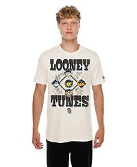 New Era Men's and Women's Cream San Diego Padres Looney Tunes T-Shirt