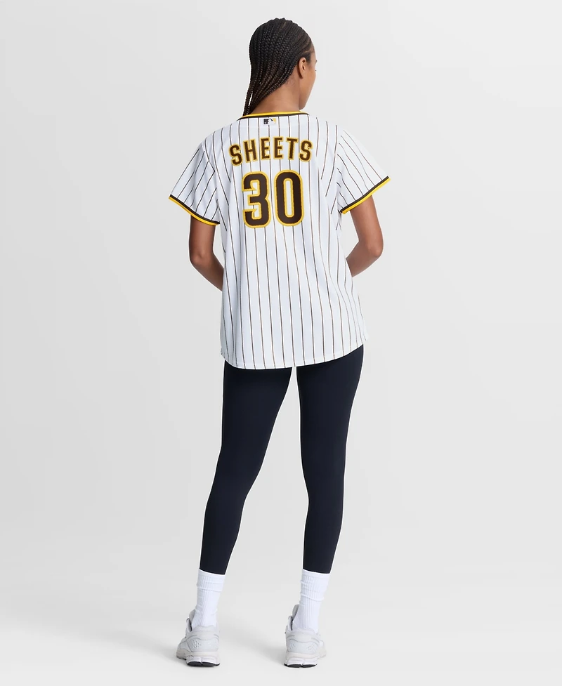 Nike Women's Plus San Diego Padres Gavin Sheets Home Replica Loose-Fit Jersey
