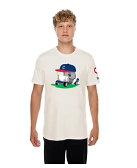 New Era Men's Natural Chicago Cubs Golf Mascot T-Shirt