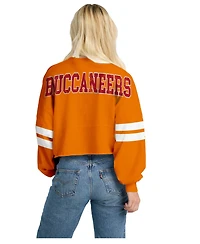 Spirit Jersey Women's Tampa Bay Buccaneers Striped Long-Sleeve T-Shirt