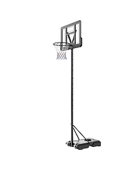 Sugift Portable Basketball Hoop 4-10 ft Adjustable Height Backboard System with Wheels and Base