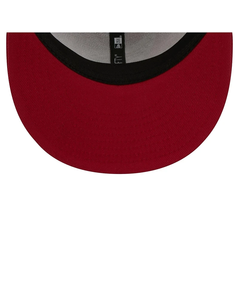 New Era Men's Cardinal Arizona Cardinals Core Team 9FIFTY Trucker Snapback Hat