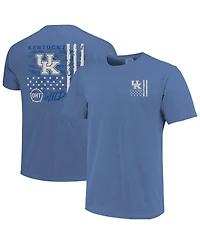 Image One Men's Royal Kentucky Wildcats Comfort Colors Oht Camo Overlay T-Shirt