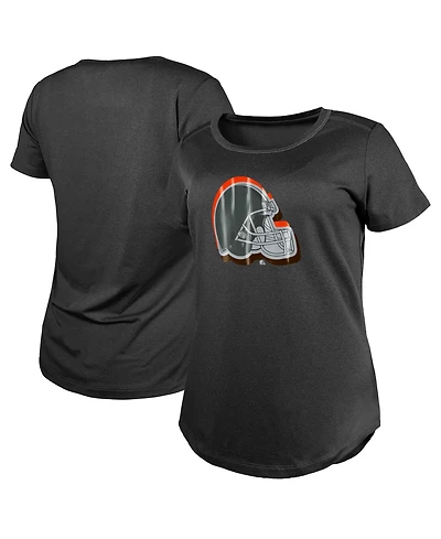 New Era Women's Cleveland Browns 2024 Nfl Draft Screen Print Cotton Crewneck Short-Sleeve T-Shirt