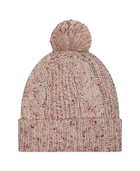 New Era Women's Stone Cincinnati Bengals Trendy Tone Cuffed Pom with Knit Hat