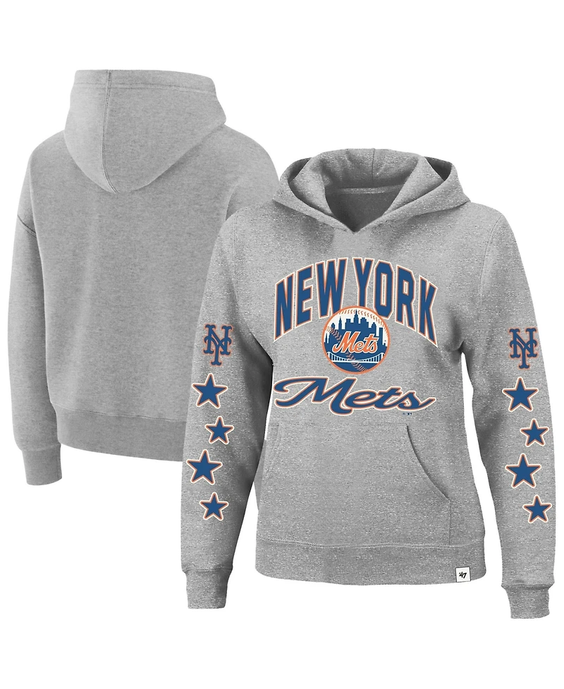 '47 Brand Women's Plus New York Mets Starry Eye Graphic Long-Sleeve Hoodie