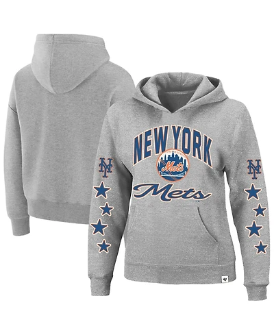 '47 Brand Women's Plus New York Mets Starry Eye Graphic Long-Sleeve Hoodie