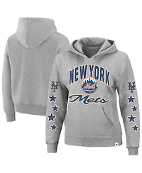 '47 Brand Women's Plus New York Mets Starry Eye Graphic Long-Sleeve Hoodie