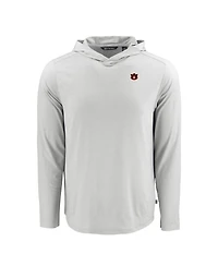 Cutter & Buck Men's Gray Auburn Tigers Coastline Epic Comfort Eco Long Sleeve Hoodie T-Shirt