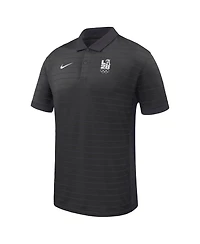 Nike Men's Black LA28 Summer Olympics Victory Stripe Dri-fit Polo Shirt