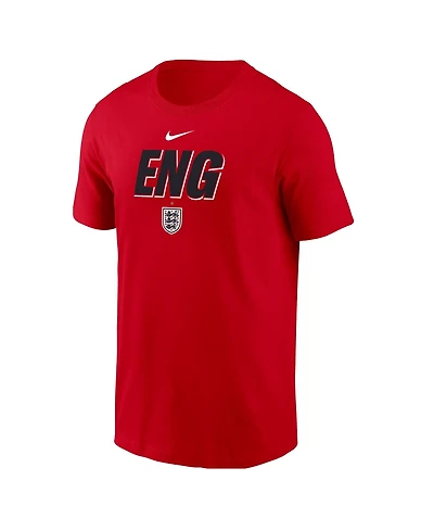 Nike Men's Red England National Team Federation Wordmark T-Shirt