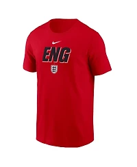 Nike Men's Red England National Team Federation Wordmark T-Shirt