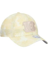 New Era Women's Cream Cincinnati Bengals Frond 9TWENTY Adjustable Hat