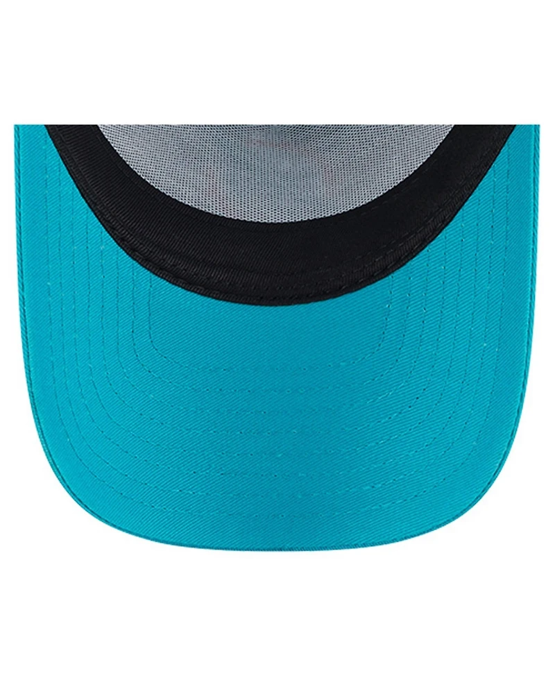 New Era Big Boys and Girls Aqua Miami Dolphins Main A-Frame 9FORTY Adjustable Hat