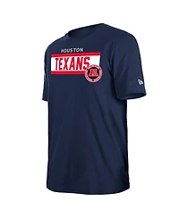 New Era Men's Navy Houston Texans 3rd Down High Density Print T-Shirt