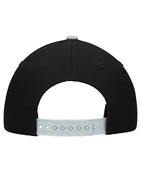 New Era Big Boys and Girls Black/Silver Las Vegas Raiders Arch Coolera 9FORTY A-Frame Adjustable Hat