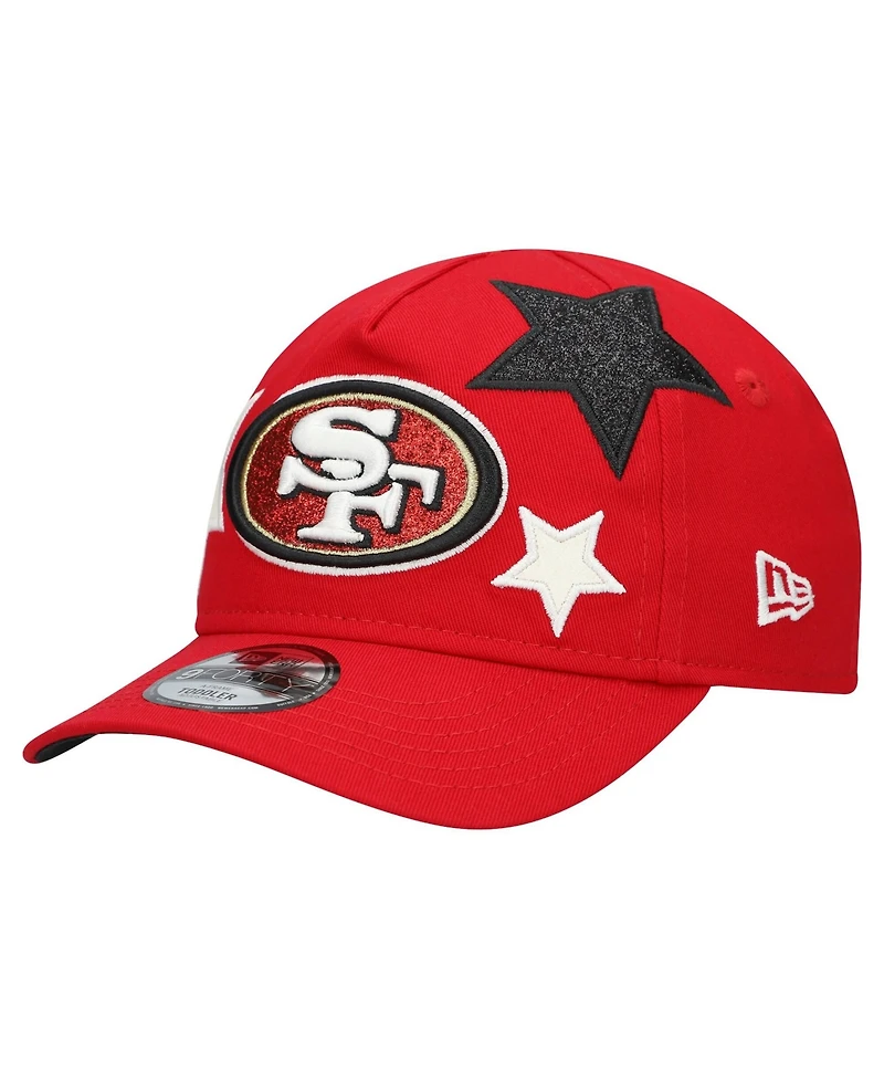New Era Toddler Scarlet San Francisco 49ers Stardom 9FORTY A-Frame Adjustable Hat