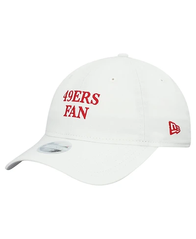 New Era Women's White San Francisco 49ers Team Fan 9TWENTY Adjustable Hat